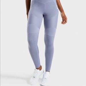 Gymshark True Texture Leggings - Steel Blue